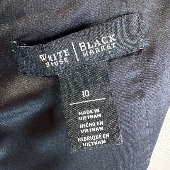 White House Black Market Black Midi Sheath| Size 10 - Picture 8 of 9